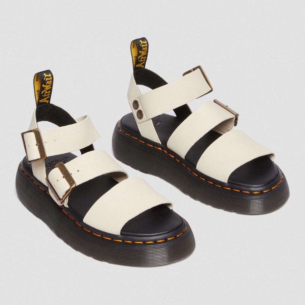 Dr. Martens Gryphon Pisa Leather Platform Sandals